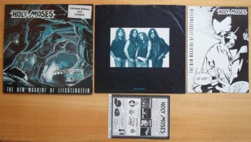 Holy Moses ‎– The New Machine Of Liechtenstein (Kartpostal ve Çizgi Roman Kitapçıklı)