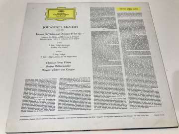 Brahms – Christian Ferras · Herbert von Karajan - Berliner Philharmoniker – Konzert Für Violine Und Orchester D-Dur