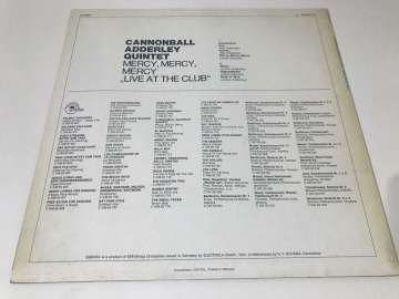 Cannonball Adderley Quintet – Mercy, Mercy, Mercy (''Live At The Club'')