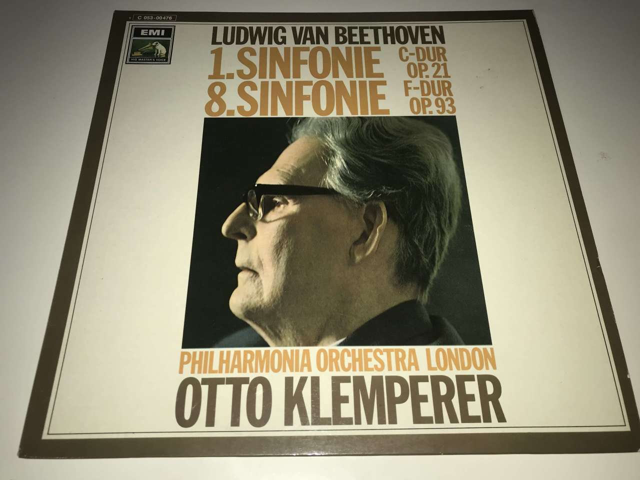 Beethoven, Otto Klemperer, Philharmonia Orchestra – The Beethoven Symphonies Numbers 1 & 8 In C Major, Op. 21 And In F Major, Op. 93