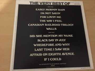 Gordon Lightfoot ‎– The Very Best Of Gordon Lightfoot