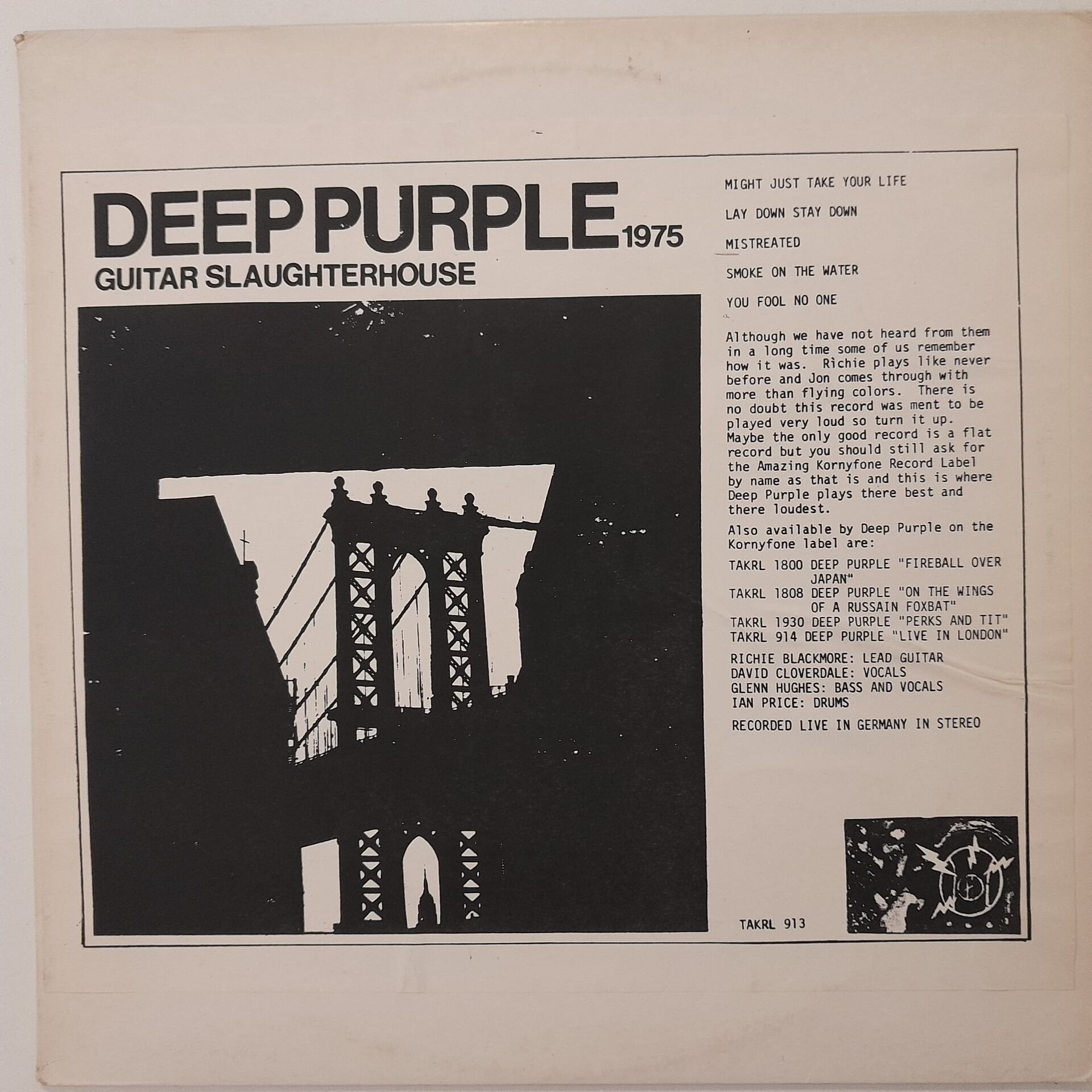 Deep Purple – Guitar Slaughterhouse 1975