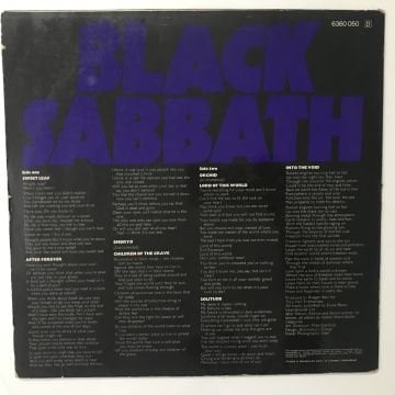 Black Sabbath ‎– Master Of Reality
