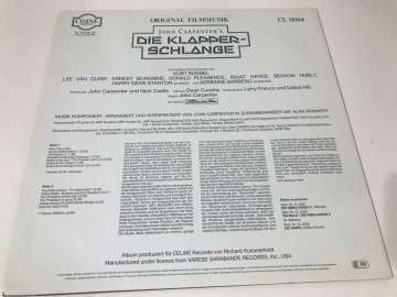 John Carpenter In Zusammenarbeit Mit Alan Howarth – Die Klapperschlange (Original Filmmusik)