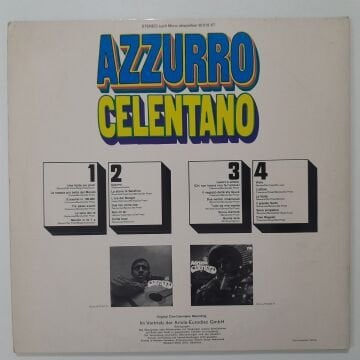 Adriano Celentano ‎– Azzurro 2 LP