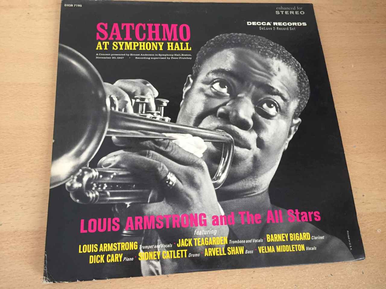 Louis Armstrong And The All Stars ‎– Satchmo At Symphony Hall 2 LP