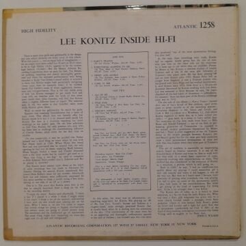 Lee Konitz – Inside Hi-Fi