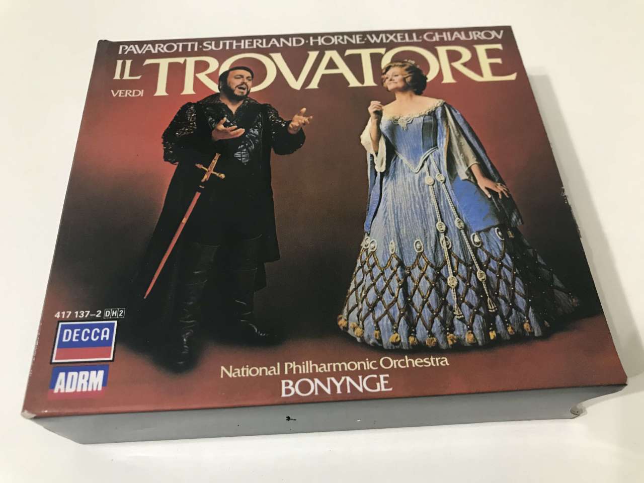 Verdi - Bonynge, Pavarotti, Sutherland, Horne, Wixell, Ghiaurov, National Philharmonic Orchestra – Il Trovatore 2 CD
