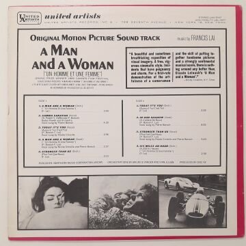 Francis Lai – A Man And A Woman = Un Homme Et Une Femme (Original Motion Picture Soundtrack)