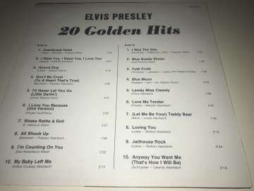 Elvis Presley ‎– 20 Golden Hits