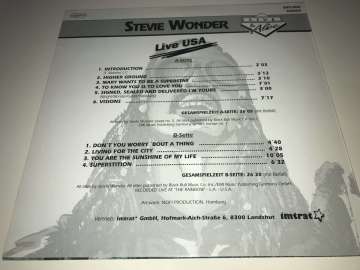 Stevie Wonder ‎– Live USA