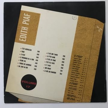 Edith Piaf – Mes Premieres Chansons, Volume 17