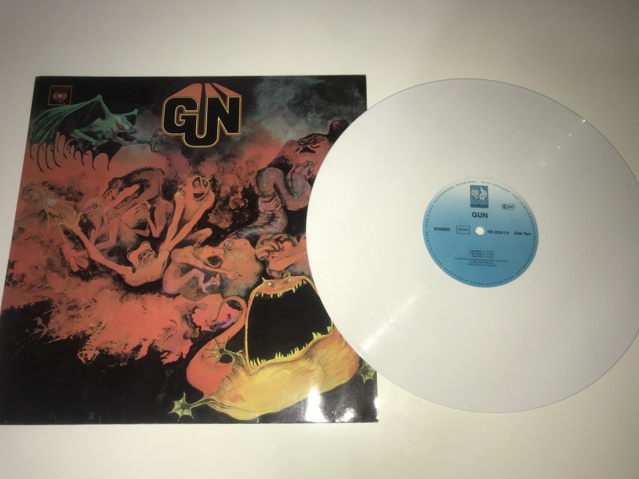 Gun ‎– Gun ( Beyaz Renkli Plak )