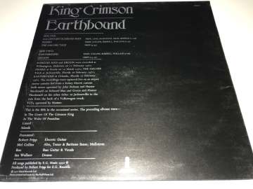 King Crimson ‎– Earthbound