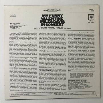 Miles Davis – My Funny Valentine - Miles Davis In Concert