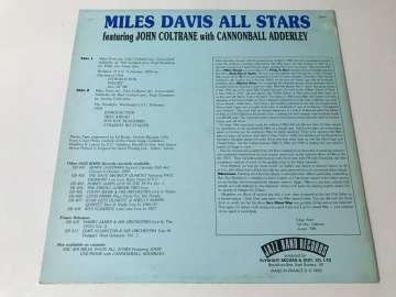 Miles Davis All Stars Featuring John Coltrane With Cannonball Adderley