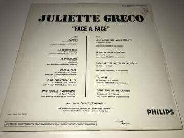 Juliette Gréco – Face À Face
