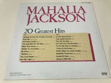 Mahalia Jackson ‎– 20 Greatest Hits