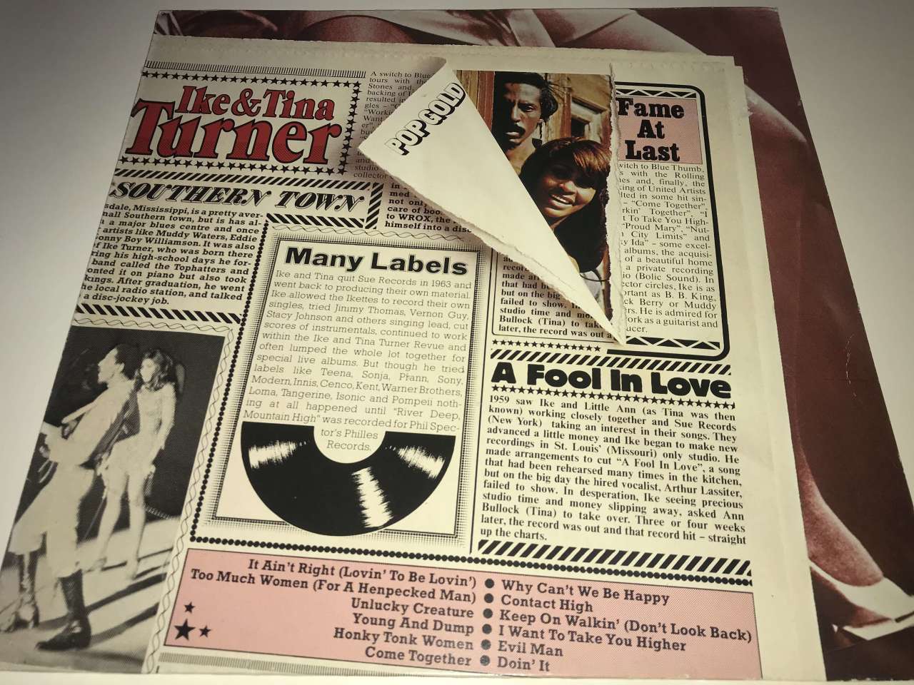 Ike & Tina Turner ‎– Pop Gold
