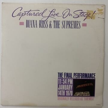 Diana Ross & The Supremes – Captured Live On Stage! 2 LP