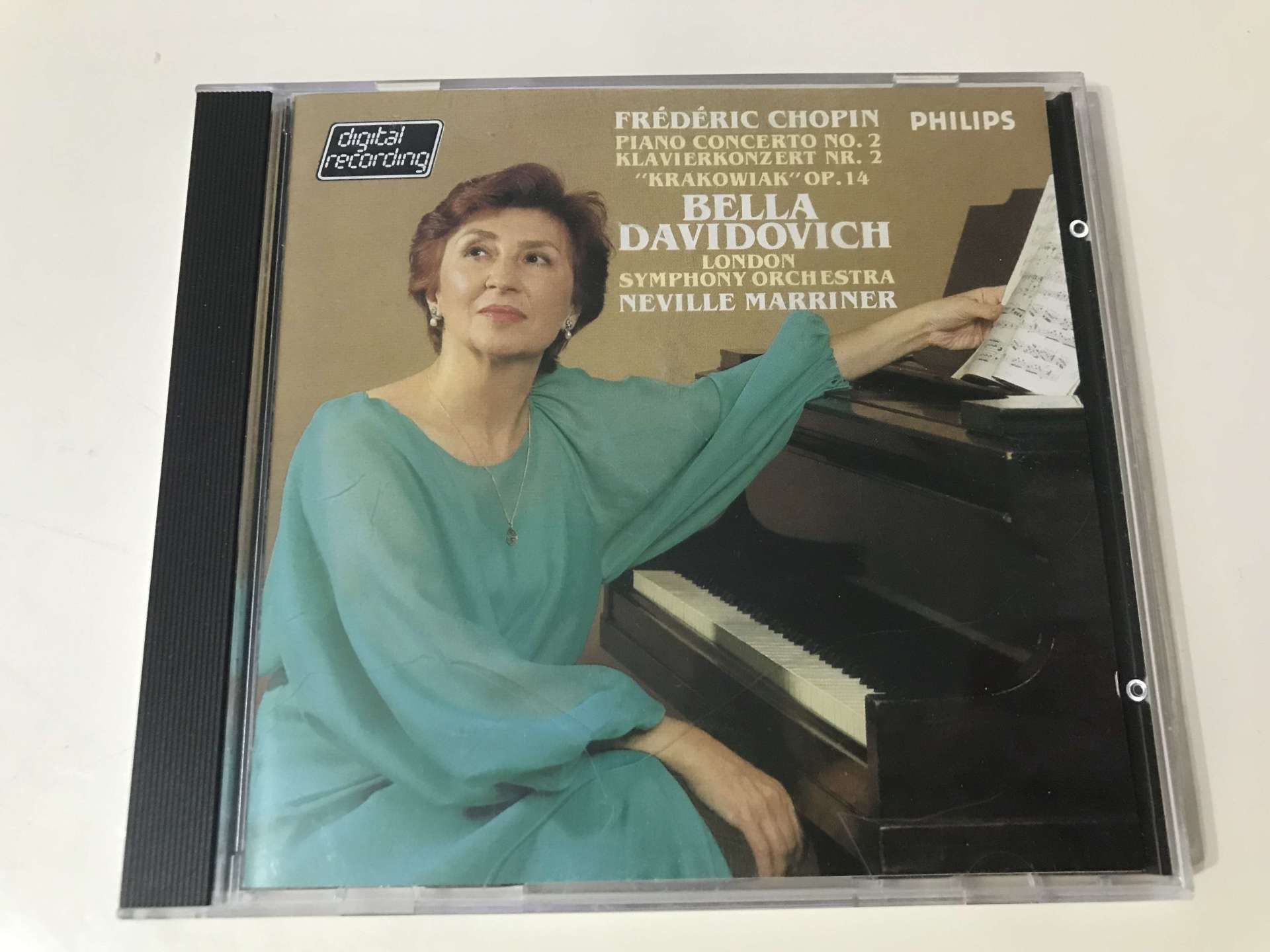 Frédéric Chopin / Bella Davidovich ; London Symphony Orchestra, Neville Marriner – Piano Concerto No. 2 In F Minor / ''Krakowiak'' Op. 14