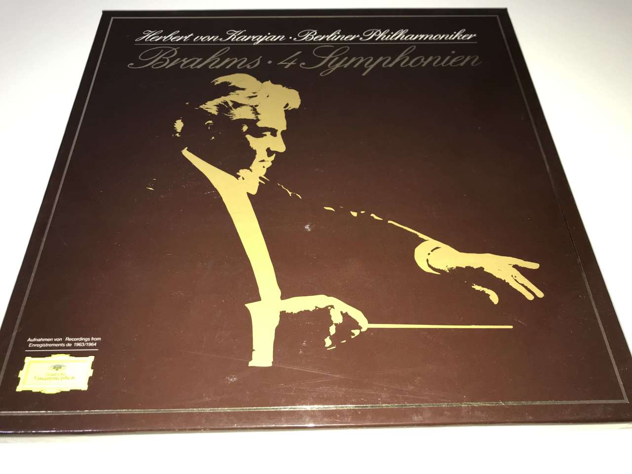 Brahms - Karajan, Berliner Philharmoniker – Brahms • 4 Symphonien 4 LP Kutulu Set