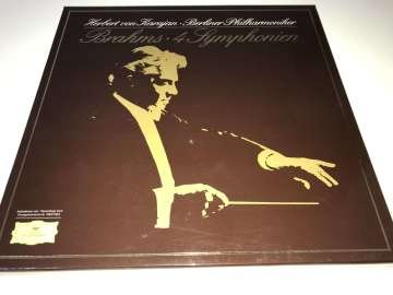 Brahms - Karajan, Berliner Philharmoniker – Brahms • 4 Symphonien 4 LP Kutulu Set