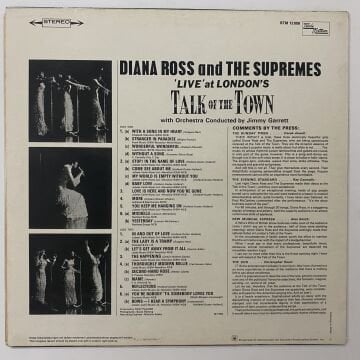Diana Ross And The Supremes – 'Live' At London's Talk Of The Town