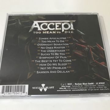 Accept – Too Mean To Die