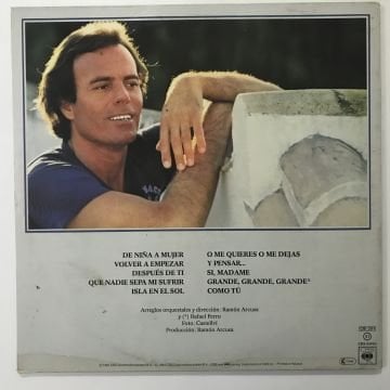 Julio Iglesias ‎– De Niña A Mujer