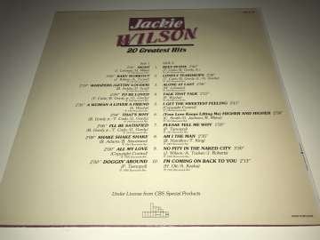 Jackie Wilson ‎– 20 Greatest Hits