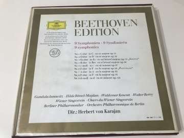 Beethoven, Herbert von Karajan, Berliner Philharmoniker – 9 Symphonien (8 LP Kutulu Set)
