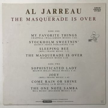 Al Jarreau ‎– The Masquerade Is Over