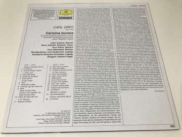 Carl Orff - Herbert Kegel, Rundfunk-Sinfonie-Orchester Leipzig, Rundfunkchor* Und Kinderchor Leipzig*, Jutta Vulpius, Hans Joachim Rotzsch*, Kurt Rehm, Kurt Hübenthal – Carmina Burana