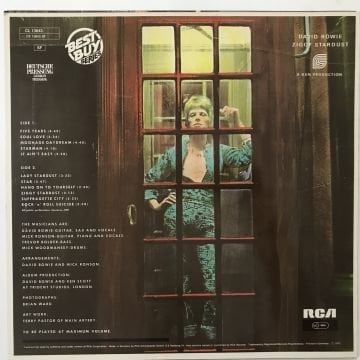 David Bowie ‎– The Rise And Fall Of Ziggy Stardust And The Spiders From Mars
