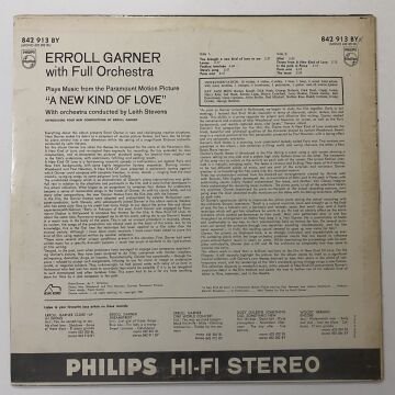Erroll Garner With Full Orchestra Conducted By Leith Stevens – Playing Music From The Paramount Motion Picture ''A New Kind Of Love''