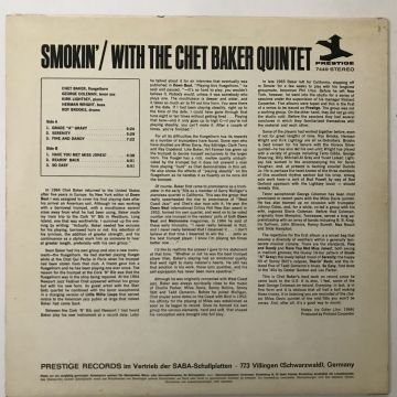 The Chet Baker Quintet – Smokin' With The Chet Baker Quintet