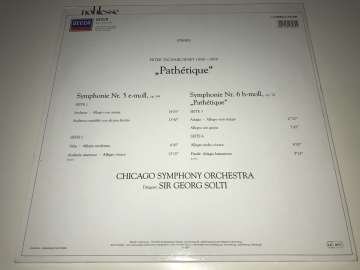 Peter Tschaikowsky - The Chicago Symphony Orchestra, Sir Georg Solti – >>Pathétique<< 2 LP