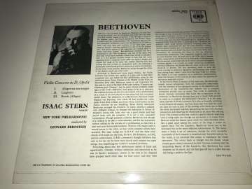Isaac Stern / Beethoven / Leonard Bernstein, New York Philharmonic – Violin Concerto In D Major