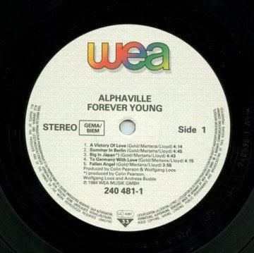 Alphaville ‎– Forever Young - KAPAKSIZ