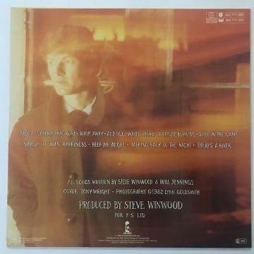 Steve Winwood ‎– Talking Back To The Night