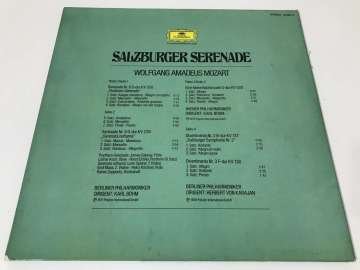 Wolfgang Amadeus Mozart  Karl Böhm  Herbert von Karajan  Berliner Philharmoniker  Wiener Philharmoniker – Salzburger Serenade 2 LP