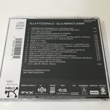 Ella Fitzgerald – Ella Abraça Jobim - Ella Fitzgerald Sings The Antonio Carlos Jobim Song Book