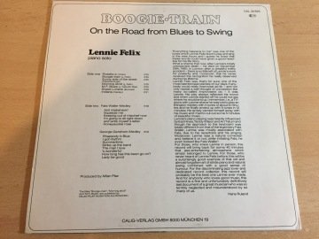 Lennie Felix ‎– Boogie-Train. On The Road From Blues To Swing.