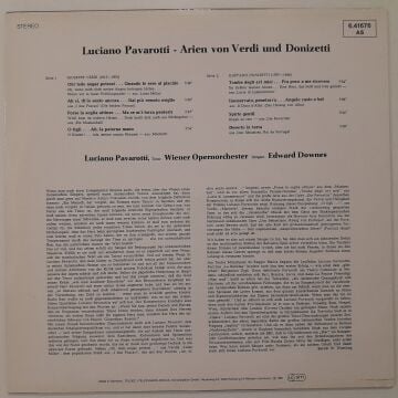 Luciano Pavarotti , Wiener Opernorchester, Edward Downes – Arien Von Verdi Und Donizetti