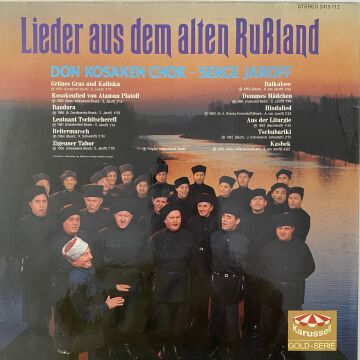 Don Kosaken Chor Serge Jaroff – Lieder Aus Dem Alten Rußland