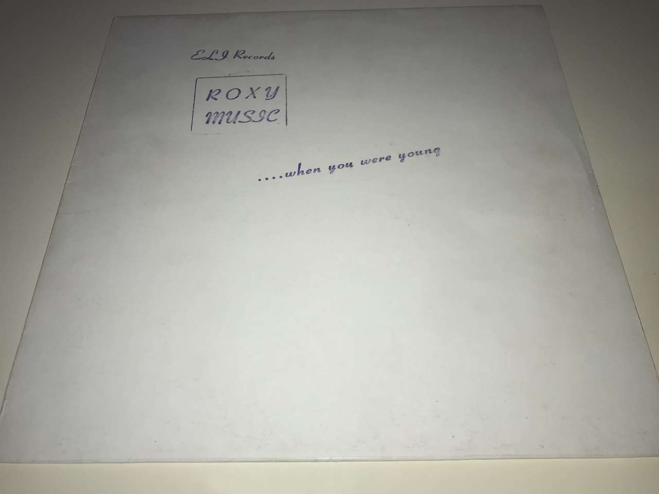 Roxy Music ‎– ....When You Were Young