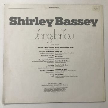 Shirley Bassey ‎– Songs For You