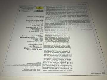 Mozart - Berliner Philharmoniker, Karl Böhm ‎– Eine Kleine Nachtmusik / Serenata Notturna, KV 239 / Sinfonia Concertante, KV 364