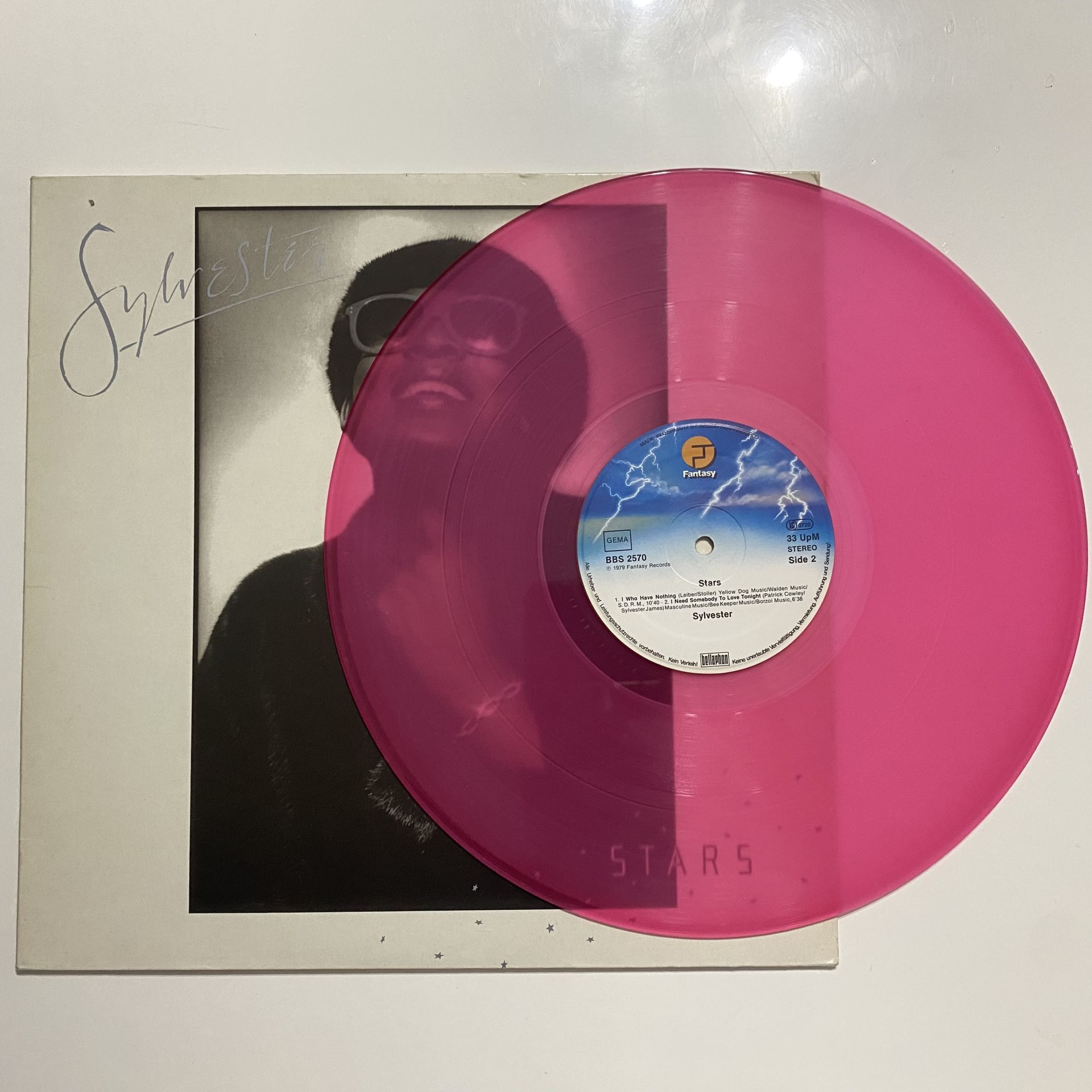 Sylvester ‎– Stars ( Pembe Renkli Plak )